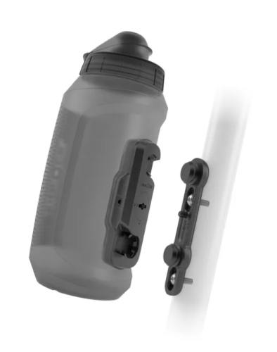 Fidlock TWIST Drikkeflaske 750ml kompakt + Sykkelbase, Sort/Gjennomsiktig